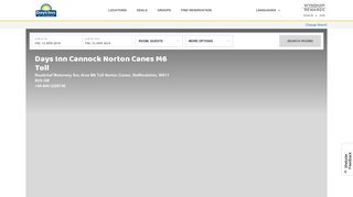
                            12. Days Inn Cannock Norton Canes M6 Toll | Staffordshire, GB Hotels