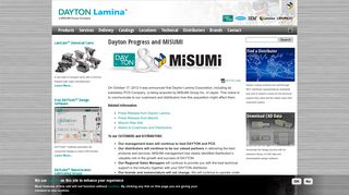 
                            12. Dayton Progress and MISUMI | Dayton Lamina Corporation