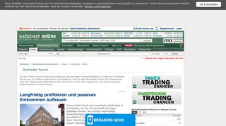 
                            3. Daytrader Trading Forum | wallstreet:online