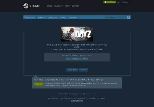 
                            12. DayZ on Steam