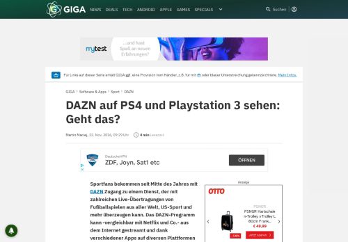 
                            9. DAZN auf PS4 und Playstation 3 sehen: Geht das? – GIGA