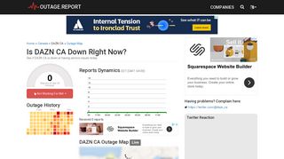 
                            10. DAZN CA Down? Service Status, Map, Problems History - Outage ...