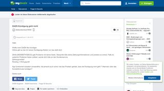 
                            7. DAZN Kündigung geht nicht - mydealz.de
