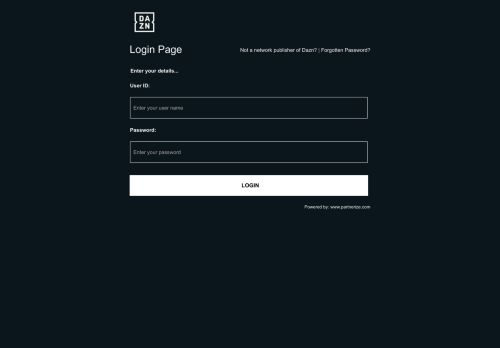 
                            4. Dazn Login Page