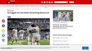 
                            5. DAZN-Login: So loggen Sie sich beim Streaming-Dienst ein - FOCUS ...