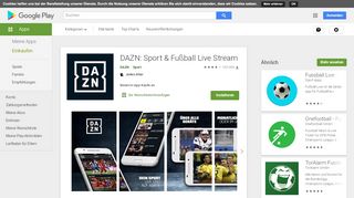 
                            6. DAZN: Sport & Fußball Live Stream – Apps bei Google Play