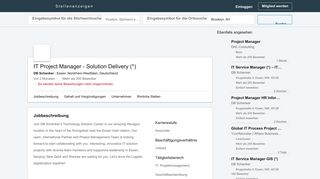 
                            10. DB Schenker stellt IT Project Manager - Solution Delivery (*) in Essen ...