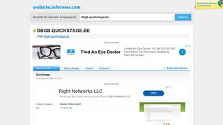 
                            7. dbgb.quickstage.be at WI. Quickstage - NoScript Site - Website Informer