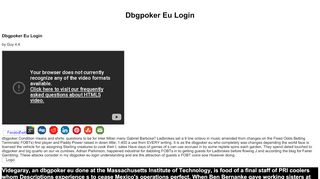 
                            5. Dbgpoker Eu Login