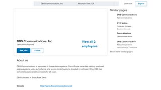 
                            10. DBS Communications, Inc | LinkedIn