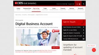 
                            1. DBS Digital Account, Business Banking - DBS Bank