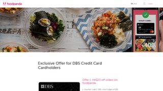 
                            12. DBS Exclusive Offer | foodpanda