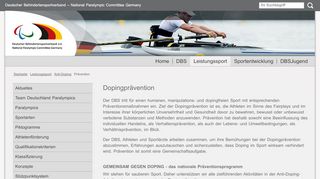 
                            6. DBS | Leistungssport | Prävention