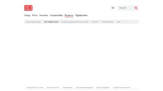 
                            10. DB's Supplier Portal | Deutsche Bahn AG