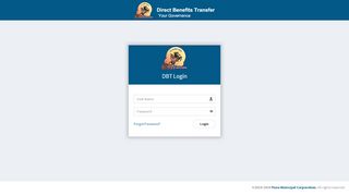 
                            1. DBT Login - Pune Municipal Corporation