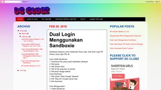 
                            2. Dc Clubz: Dual Login Menggunakan Sandboxie