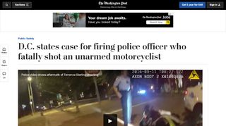 
                            10. D.C. states case for firing police officer who fatally shot an unarmed ...