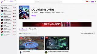 
                            12. DC Universe Online - Twitch