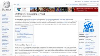 
                            6. DC Universe (streaming service) - Wikipedia