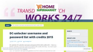 
                            5. DC-unlocker username and password list with credits 2015 | ONLINE ...