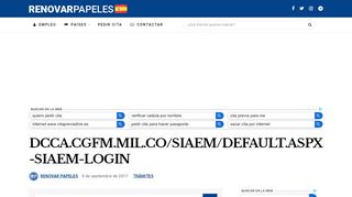 
                            6. Dcca.cgfm.mil.co/siaem/default.aspx-Siaem-Login | Trámites Extranjería