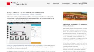 
                            6. DCD 3.0 released – Cloud einfach wie nie bedienen - log in. berlin ...