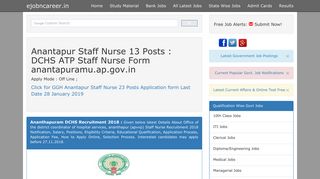 
                            5. DCHS ATP Staff Nurse 13 Vacancy : anantapuramu.ap.gov.in ...