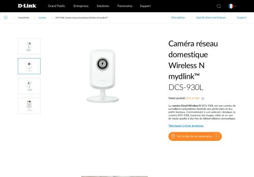 
                            5. DCS-930L Caméra réseau domestique Wireless N mydlink™ | D-Link ...