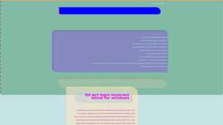 
                            8. Dd wrt login incorrect telnet for windows