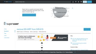 
                            9. dd wrt - remove DD-WRT from DIR-615 - Super User