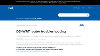 
                            8. DD-WRT router troubleshooting – Hide My Ass! Support