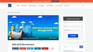 
                            7. DDA Recruitment 2019 | DDA Vacancies, Login, ...