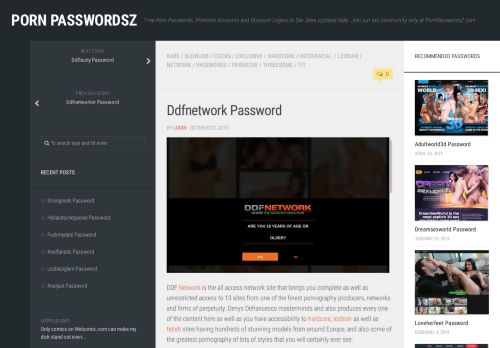 
                            6. Ddfnetwork Password – Porn PasswordsZ