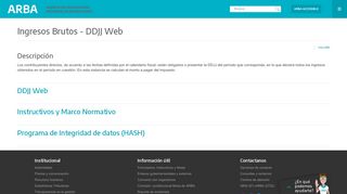 
                            7. DDJJ Web - Arba | Agencia de Recaudación de la Provincia de ...
