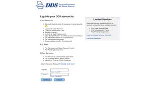 
                            5. DDS Internet Services - Account Login