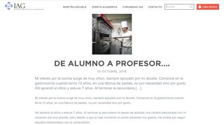 
                            3. De alumno a Profesor.... | IAG