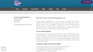 
                            5. De API van OnlineAfspraken.nl