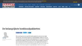 
                            13. De belangrijkste boekhoudpakketten | Smart Business