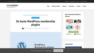 
                            8. De beste WordPress membership plugins (2018) - WPLounge