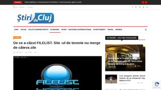 
                            11. De ce a căzut FILELIST. Site -ul de torente nu merge de câteva zile ...