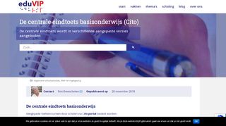 
                            8. De centrale eindtoets basisonderwijs (Cito) - eduVIP