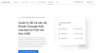 
                            4. Dễ dàng quản lý nhiều tài khoản khách hàng Google Ads - Google Ads