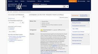 
                            11. De Gruyter / Research Now E-Journals - Universitätsbibliothek Leipzig ...