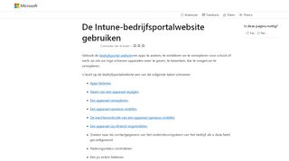 
                            2. De Intune-bedrijfsportalwebsite gebruiken | Microsoft Docs