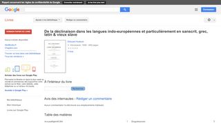 
                            10. De la déclinaison dans les langues indo-européennes et ...