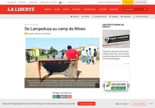 
                            8. De Lampedusa au camp de Mineo - La Liberté