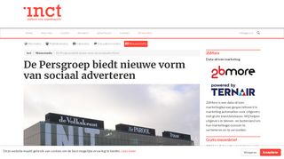 
                            12. De Persgroep biedt nieuwe vorm van sociaal adverteren - inct