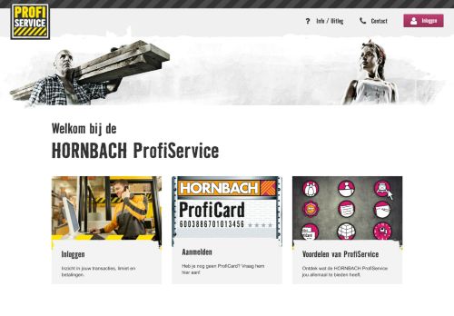 
                            4. De ProfiCard aanvragen - Hornbach | ProfiCard Portal
