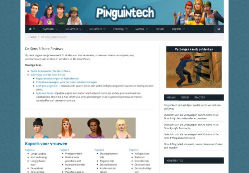 
                            13. De Sims 3 Store Galerij - Reviews, screens en video's - Pinguïntech