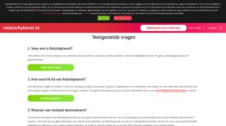 
                            1. De veelgestelde vragen over Relatieplanet